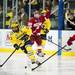 Michigan senior center A.J. Treais skates with the puck in the third period on Saturday. Daniel Brenner I AnnArbor.com